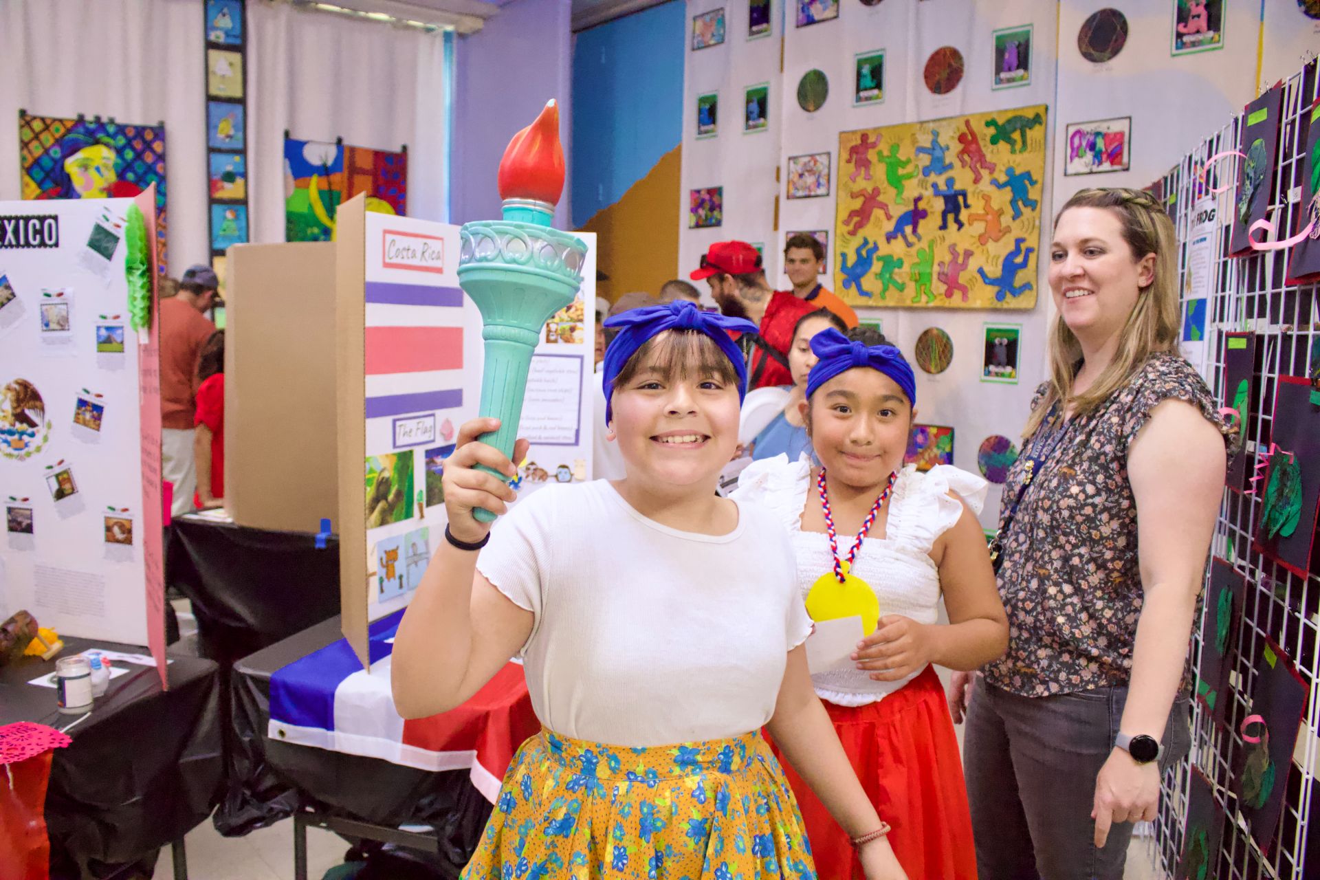 Students celebrating at a San Diego Neighborhood of Schools cultural fair